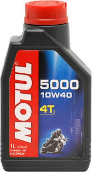 Motul 5000 10W-40 4T Motosiklet, Scooter, ATV Motor Yağı - 1 LT resmi