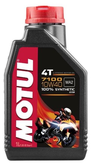 Motul 7100 10W-40 4T Motosiklet, Scooter, ATV Motor Yağı - 1 LT resmi