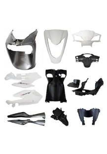 Honda Activa S 125cc Komple Kaporta Grenaj Seti - BEYAZ resmi