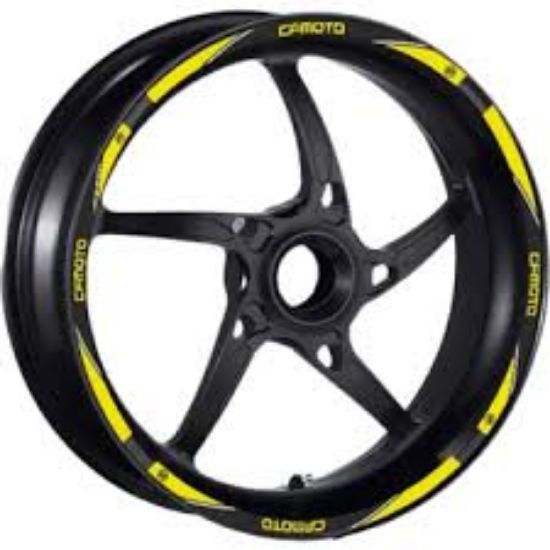 Cf Moto 450nk Jant Şeridi Sarı 2 Jant İçin resmi
